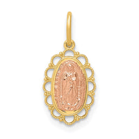 Load image into Gallery viewer, 14k Two-tone Guadalupe Pendant
