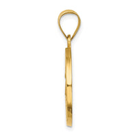 Load image into Gallery viewer, 14k Polished and Satin Caridad del Cobre Medal Hollow Pendant
