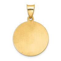 Load image into Gallery viewer, 14k Polished and Satin Caridad del Cobre Medal Hollow Pendant
