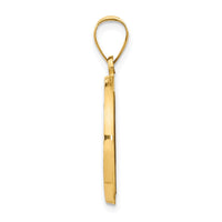 Load image into Gallery viewer, 14k Polished and Satin Miraculous Medal Hollow Pendant
