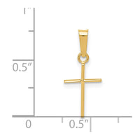 Load image into Gallery viewer, 14k Polished Cross Pendant
