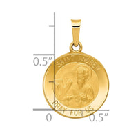 Load image into Gallery viewer, 14k Polished and Satin St. Andrew Medal Hollow Pendant
