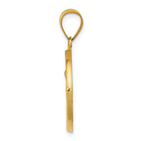 Load image into Gallery viewer, 14k Polished and Satin St. Anne Medal Hollow Pendant
