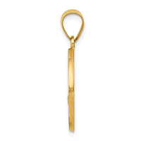 Load image into Gallery viewer, 14k Polished and Satin St Florian Medal Hollow Pendant
