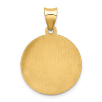 Load image into Gallery viewer, 14k Polished and Satin St Gabriel Medal Hollow Pendant
