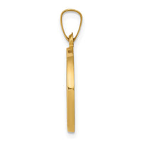 Load image into Gallery viewer, 14k Polished and Satin St John Baptist Medal Hollow Pendant
