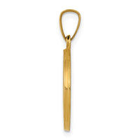 Load image into Gallery viewer, 14k Polished and Satin St Joseph Medal Hollow Pendant

