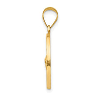 Load image into Gallery viewer, 14k Polished and Satin St Jude Thaddeus Medal Hollow Pendant
