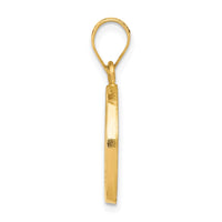 Load image into Gallery viewer, 14k Polished and Satin St Matthew Medal Hollow Pendant
