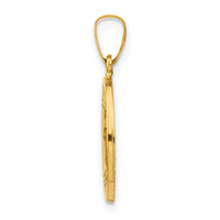 Load image into Gallery viewer, 14k Polished and Satin St Raphael Medal Hollow Pendant
