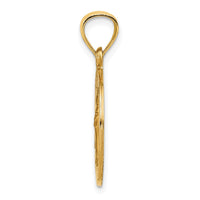 Load image into Gallery viewer, 14k Polished and Satin St Raphael Medal Hollow Pendant
