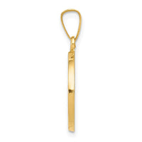Load image into Gallery viewer, 14k Polished and Satin Confirmation Medal Hollow Pendant
