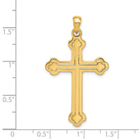 Load image into Gallery viewer, 14k Budded Cross Pendant
