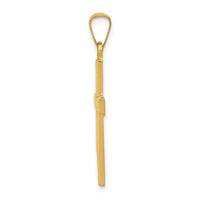 Load image into Gallery viewer, 14k Brushed and Polished Latin Cross Pendant
