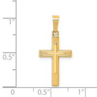 Load image into Gallery viewer, 14k Polished Cross Latin Pendant
