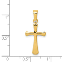 Load image into Gallery viewer, 14k Polished Cross Pendant
