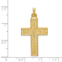 Load image into Gallery viewer, 14k Polished Filigree Cross Pendant
