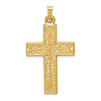 Load image into Gallery viewer, 14k Polished Filigree Cross Pendant
