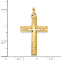 Load image into Gallery viewer, 14k Brushed and Polished Latin Cross Pendant
