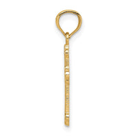 Load image into Gallery viewer, 14k Gold Polished Small Budded Cross
