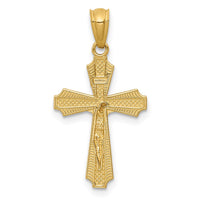 Load image into Gallery viewer, 14k Gold Polished Small Passion Crucifix Pendant
