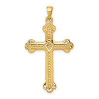 Load image into Gallery viewer, 14k Budded Cross Pendant
