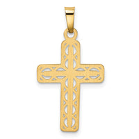 Load image into Gallery viewer, 14k Polished Filigree Cross Pendant
