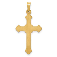Load image into Gallery viewer, 14k Polished Fleur de Lis Cross Pendant
