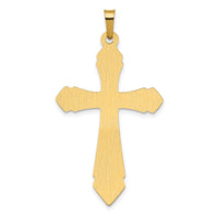 Load image into Gallery viewer, 14k Polished and Satin Passion Cross Pendant
