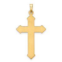 Load image into Gallery viewer, 14k Polished and Textured Passion Cross Pendant
