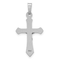 Load image into Gallery viewer, 14k White Gold Polished INRI Crucifix Pendant
