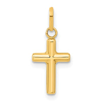 Load image into Gallery viewer, 14k Hollow Cross Pendant
