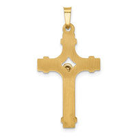 Load image into Gallery viewer, 14k Two-tone Polished INRI Crucifix Pendant
