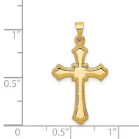 Load image into Gallery viewer, 14k Budded Cross Pendant
