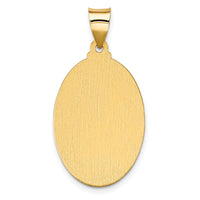 Load image into Gallery viewer, 14K Polish/Satin Hollow Spanish Lady Of Guadalupe Medal Pendant
