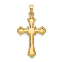Load image into Gallery viewer, 14k Budded Cross Pendant
