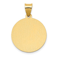 Load image into Gallery viewer, 14K Polished/Satin St. Catherine Hollow Medal Pendant
