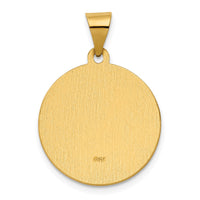 Load image into Gallery viewer, 14K Polished / Satin St. Rita Hollow Medal Pendant
