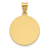 Load image into Gallery viewer, 14K Polished / Satin St. Thomas More Hollow Medal Pendant
