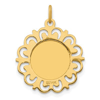Load image into Gallery viewer, 14k Polished/Satin Spanish 1st Communion Medal Hollow Pendant
