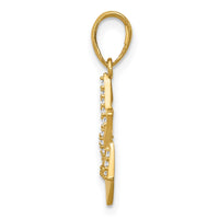 Load image into Gallery viewer, 14k Polished CZ Star of David Pendant
