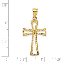 Load image into Gallery viewer, 14K D/C Cross Pendant
