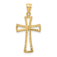 Load image into Gallery viewer, 14K D/C Cross Pendant
