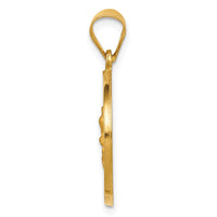 Load image into Gallery viewer, 14K Hollow Polished/Satin Spanish Perpetuo Socorro Medal
