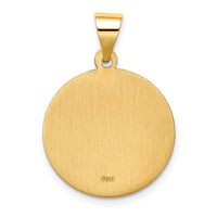 Load image into Gallery viewer, 14k Hollow Polished/Satin Round St. Edmund Medal
