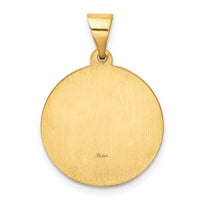 Load image into Gallery viewer, 14k Hollow Polished/Satin Round St. Grace Medal

