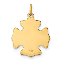 Load image into Gallery viewer, 14k Solid Polished/Satin Small St. Florian Fire Dept. Badge Medal
