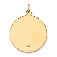 Load image into Gallery viewer, 14k Solid Polished/Satin Medium Round St. Michael Medal
