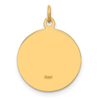 Load image into Gallery viewer, 14k Solid Polished/Satin Small Round St. Michael Medal

