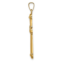 Load image into Gallery viewer, 14k Hollow Polished Cross
